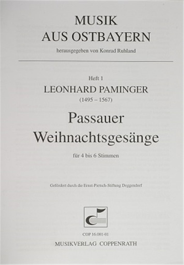 Paminer: Passauer Weihnachtsgesänge